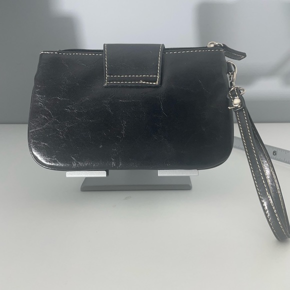 EUC BLACK LEATHER WRISTLET - Picture 2 of 7